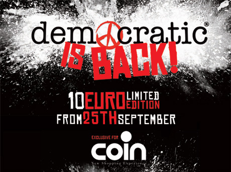 Il 25 Settembre torna il Democratic Wear di Coin