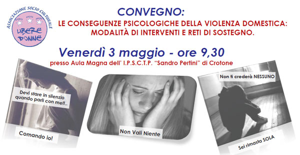 Le conseguenze psicologiche della violenza domestica: modalità di interventi e reti di sostegno